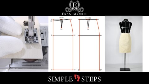 DRAFT and SEW (8) - Darted SKIRT PATTERN Block