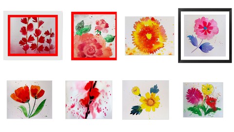 Inspiring Watercolor for beginners: Simply Beautiful Flowers