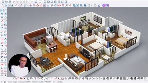 Beginner To professional interior designer using  SketchUp