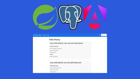 Spring Data JPA & PostgreSQL & Angularで作る！フルスタックECアプリ開発実践講座