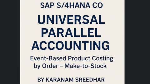 SAP S4: CO "UPA"-Event-Based-Product Costing by Order-MTS