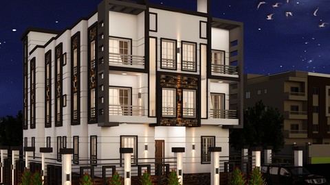 تصميم انشائي لعمارة سكنية