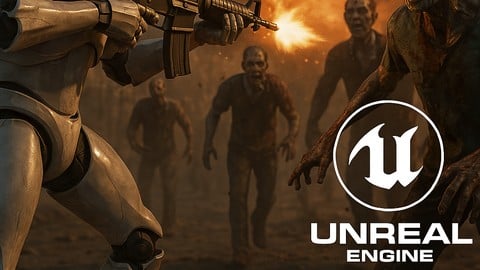 Unreal Engine 5.5 Blueprint Shooter: Zombies, Waffen, Boss
