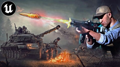 Unreal Engine5 Cinematic Trailer: Slow-Motion Bullet & Tanks