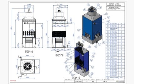 Solidwork  Soğutma Kulesi - Cooling Tower