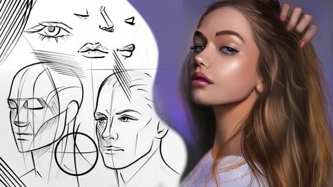 Digital Portrait Drawing for Beginners and Advanced Students
