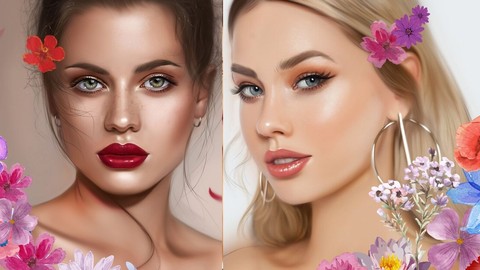 Digital Portraits in Photoshop: Draw & Paint Realistic Faces