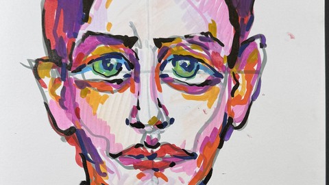 Teil 1. Portrait. Akryl Marker. Basis Wissen