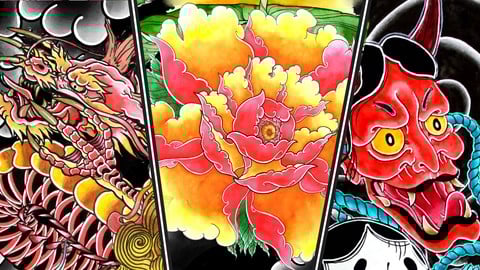 Dessiner Le Tatouage Japonais : Le Cours Ultime
