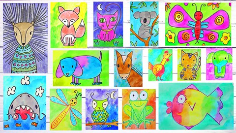 Art for Kids & Beginners: 17 Easy Drawing & Painting Lessons