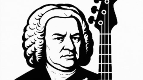 Toccata & Fugue on D minor by J. S. Bach for Bass guitar