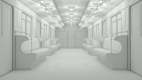 3ds max making of subway train