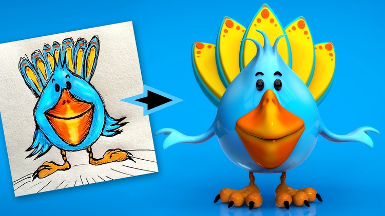 Learn How to Create a Cartoon Bird in zBrush