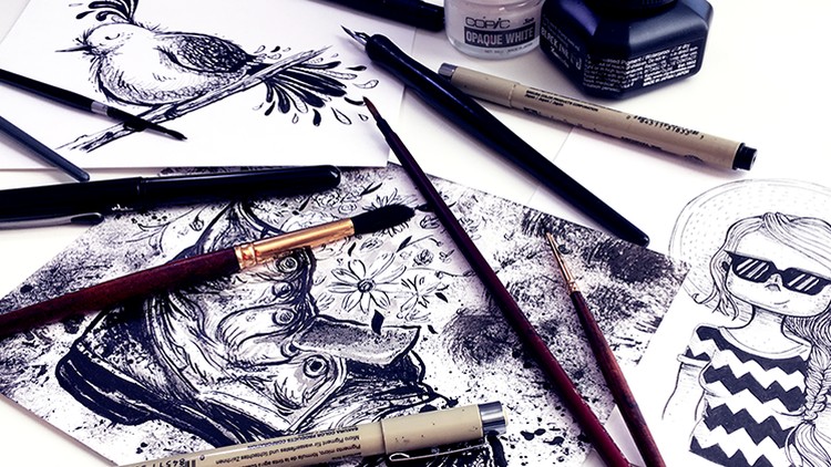 Pen & Ink Illustration: The Basics for Creating Magical Art