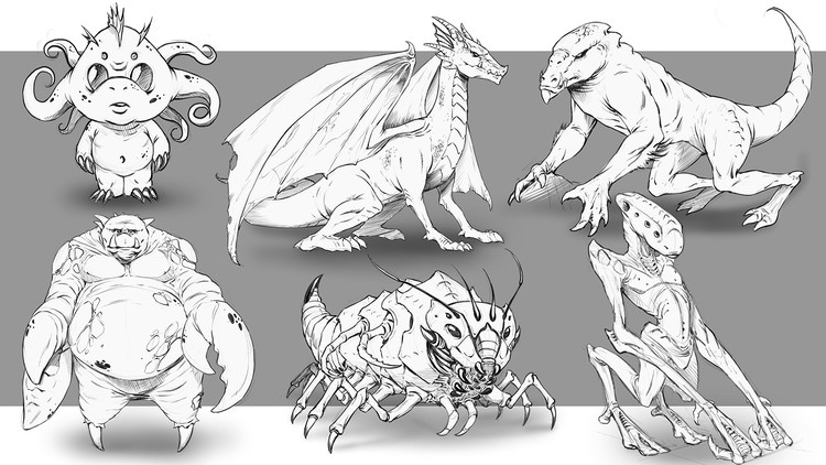 How to Improve Your Creature Design Drawings - Step by Step