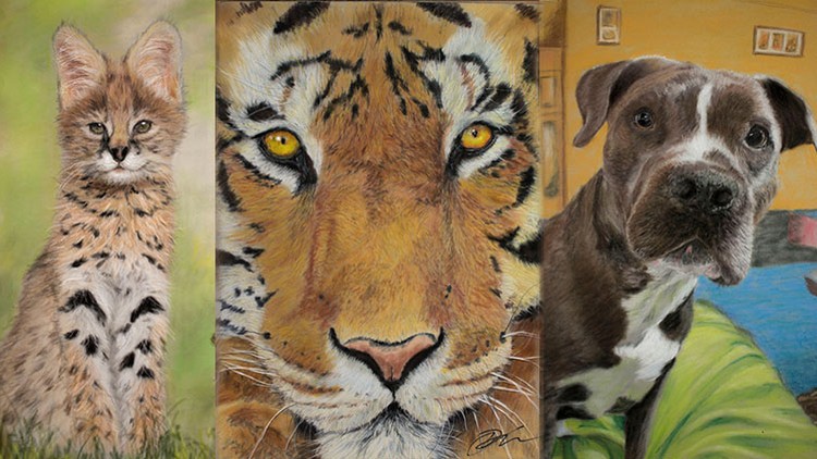 Realistic Animals with Pastels