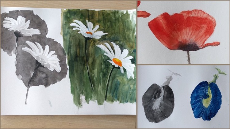 Sketchbook Everyday: Painting Flowers in Watercolor