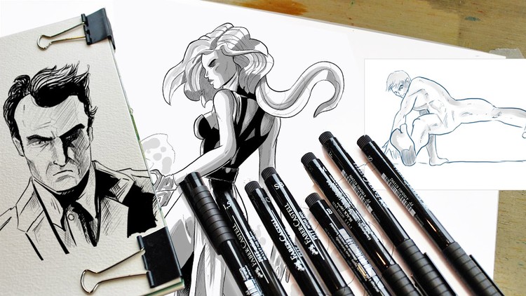 L'ENCRAGE NUMERIQUE D'ILLUSTRATIONS : Le cours complet