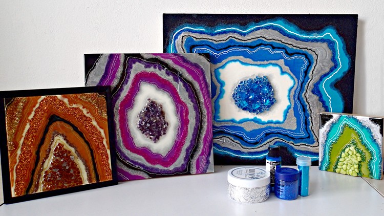 Resin Geode Basics: How to create sparkling geode art works