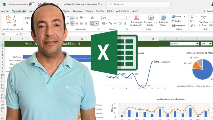 Excel Básico Avançado 5 Cursos - Formação Especialista