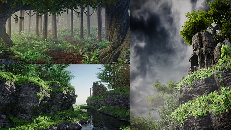 Blender 2.79 Nature environment creation