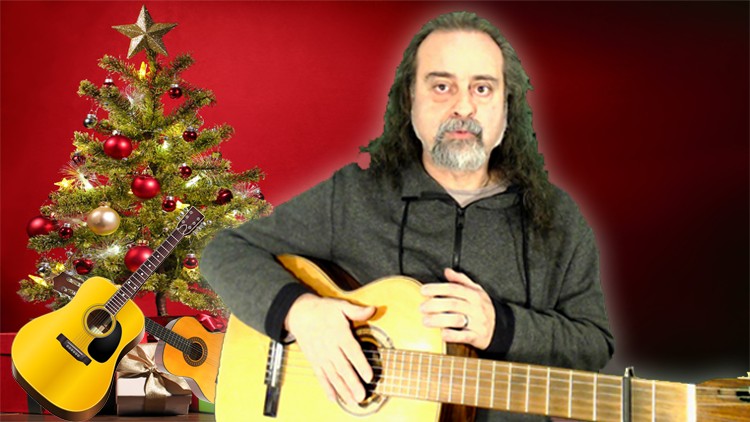 Canzoni di natale con la chitarra, corso per principianti