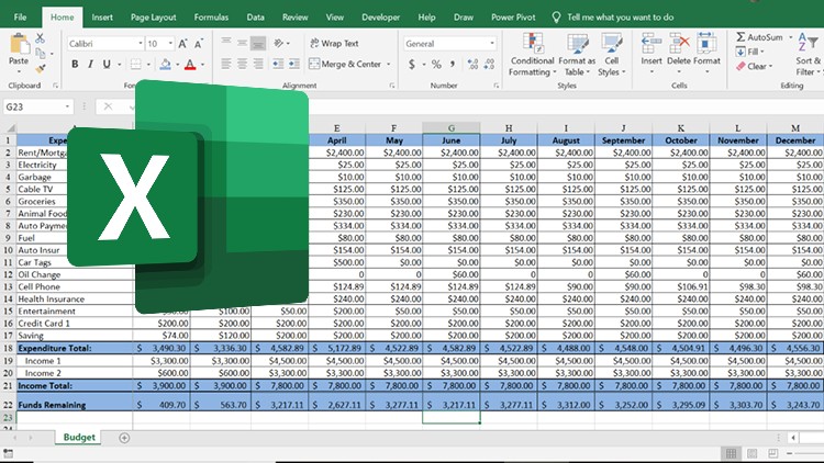 Excel Basics: Learn While Creating a Personal Budget