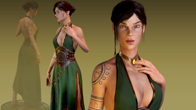 Mythological Female Character - Complete Game Pipeline