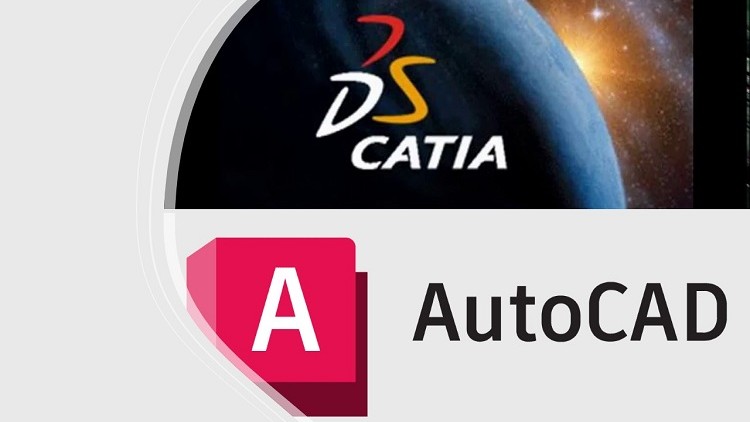 Autocad 2019 & Catia V5r20 - 265 video aulas