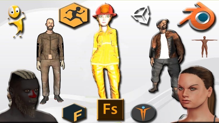 Mixamo Fuse e Makehuman criação de personagens 3D