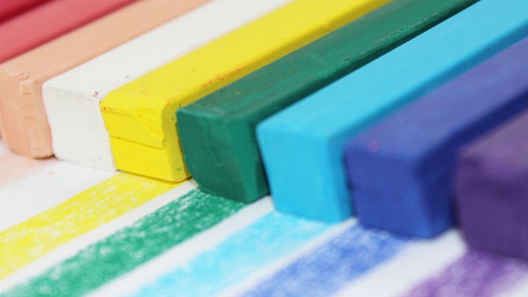 How to draw water with soft pastels