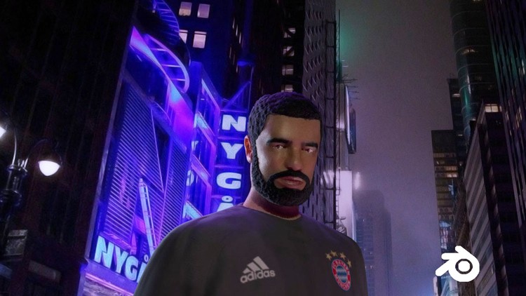 Create & Animate Drake Character in Blender