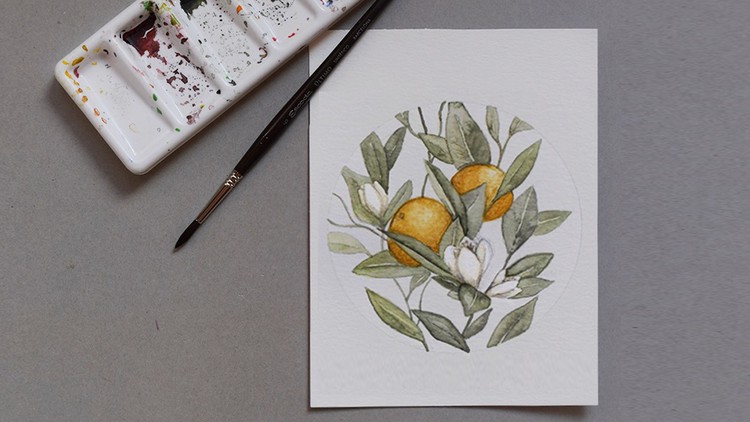 Watercolor Botanical Painting