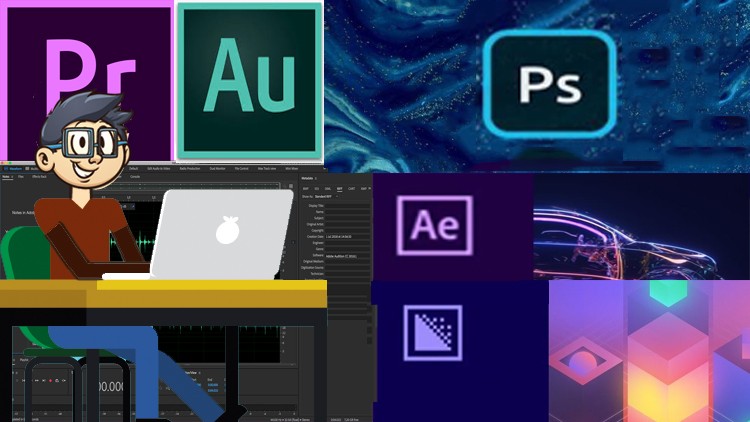 4 adobe in 1 photoshop after effects  premier pro audition