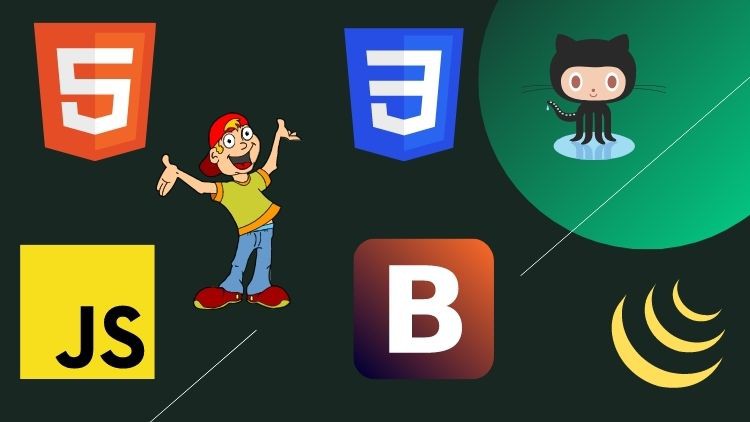 Html5,Css3,Javascript,Jquery,Bootstrap & Github In Hindi