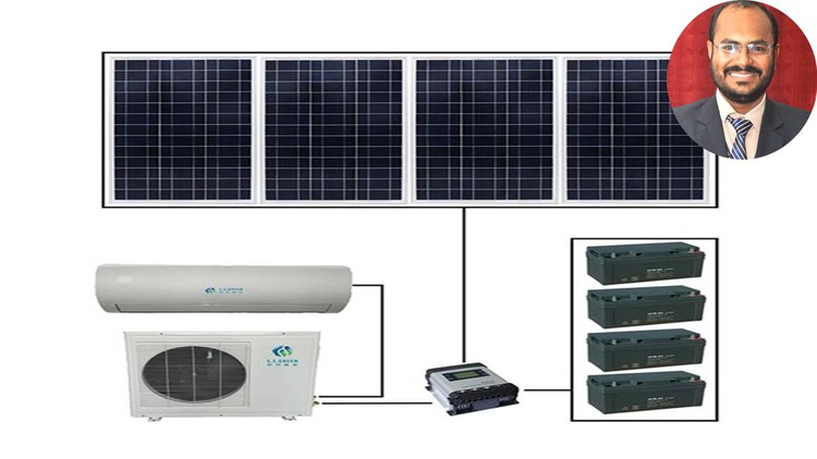 A to Z Design of Solar Photovoltaic Air Conditioning System