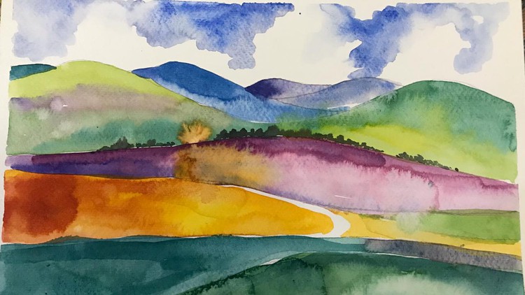 Create a vibrant landscape in just two videos