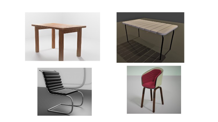blender 3d modeling For Furniture object Practice