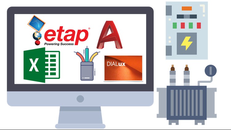 Electrical Power Distribution with AutoCAD,EXCEL,DIALux,ETAP