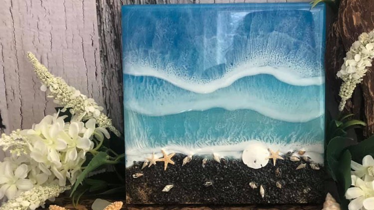 Beach Resin Art for Beginners