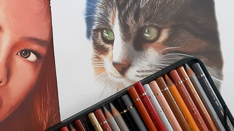 ( Colored Pencil ) Hiperrealism Kuru Boya Çizim Kursu