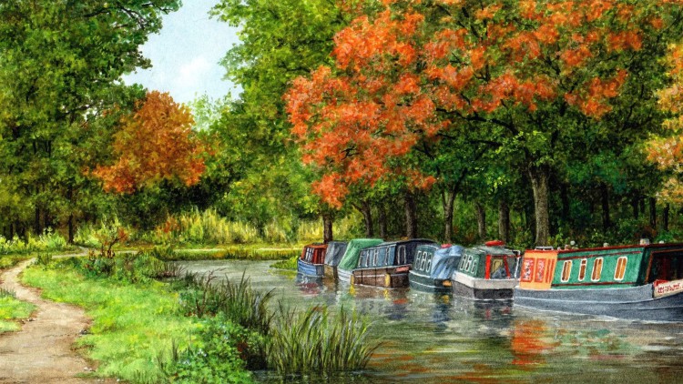 Paint this Barges Watercolour Scene with Colin Bradley