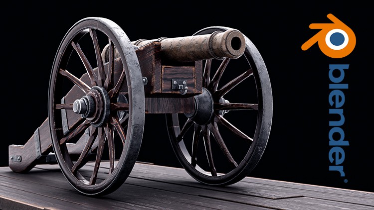 BLENDER: Learn how to create old realistic cannon