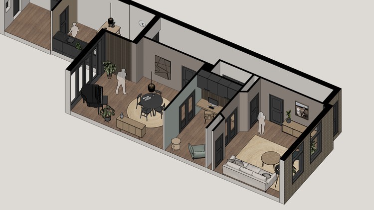 How to make a 3D floor plan interior design in SketchUp Free