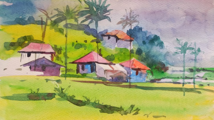 Learn Konkan Watercolor Painting