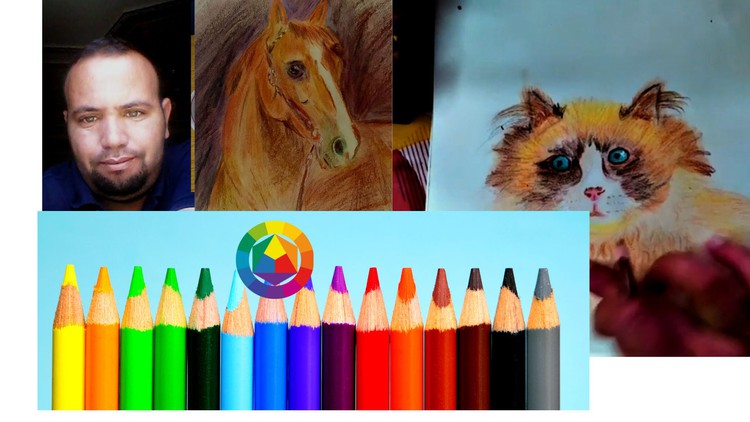 learn to draw with colored pencils