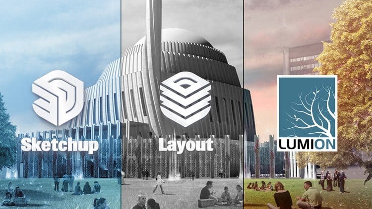 3D Master: Sketchup + Layout + Lumion