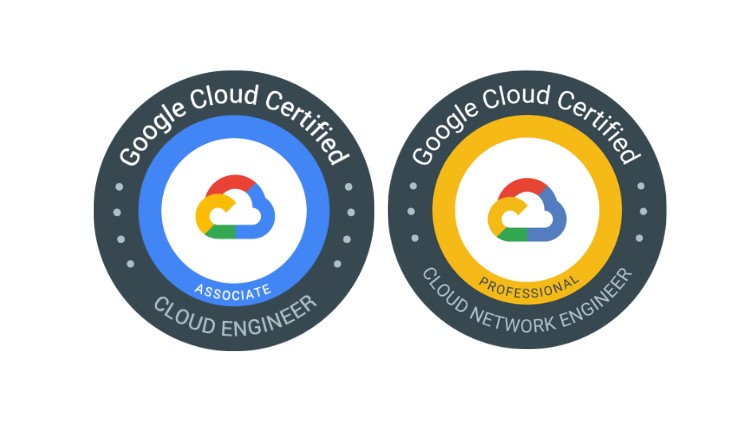 Google Cloud ACE + GCP Networks - 2 in 1 bundle package 2024