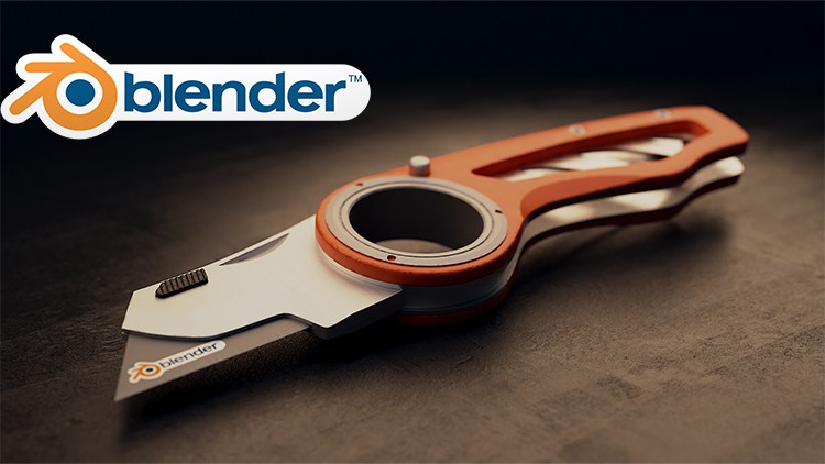 BLENDER: Learn how to create utility knife from A to Z