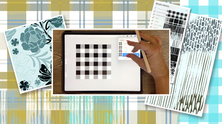 Create Your Own Procreate Plaid and Patterned Brushes